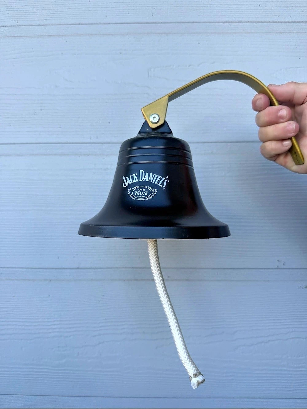 Jack Daniel's Hanging Bell Decor in Black & Gold Like New